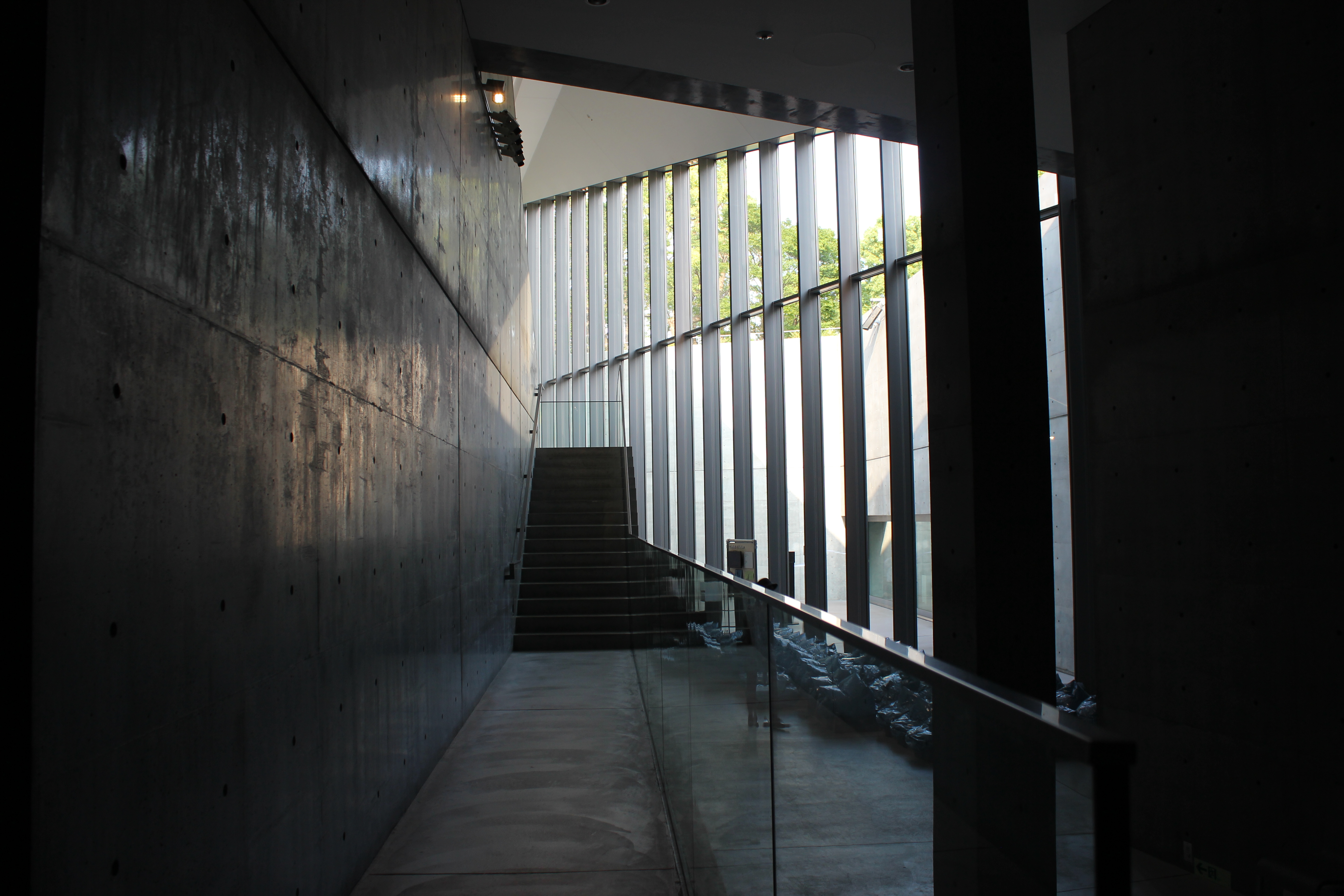 Concrete staircase interior